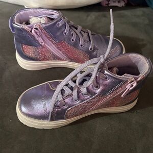 Kids Purple and Pink Sneakers